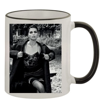 Adriana Lima 11oz Colored Rim & Handle Mug