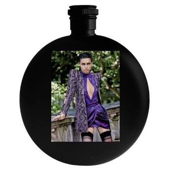 Adriana Lima Round Flask