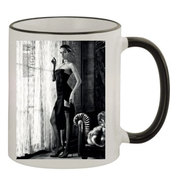 Adriana Lima 11oz Colored Rim & Handle Mug