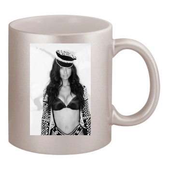 Adriana Lima 11oz Metallic Silver Mug