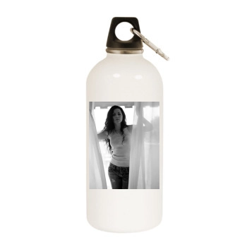 Amy Lee White Water Bottle With Carabiner