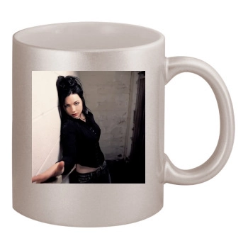 Amy Lee 11oz Metallic Silver Mug