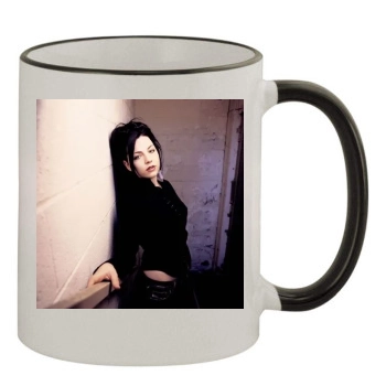 Amy Lee 11oz Colored Rim & Handle Mug