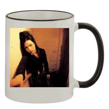 Amy Lee 11oz Colored Rim & Handle Mug