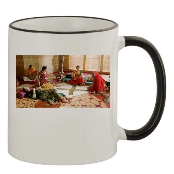 Aishwarya Rai 11oz Colored Rim & Handle Mug