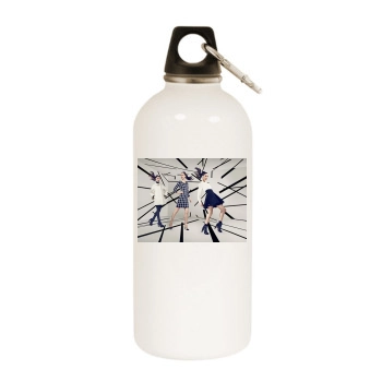 Alana Zimmer White Water Bottle With Carabiner