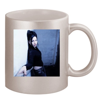 Amy Lee 11oz Metallic Silver Mug