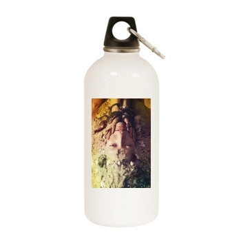 Alana Zimmer White Water Bottle With Carabiner