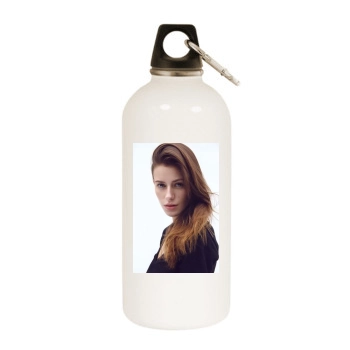 Alejandra Guilmant White Water Bottle With Carabiner