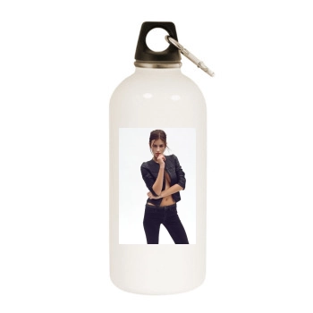 Alejandra Guilmant White Water Bottle With Carabiner