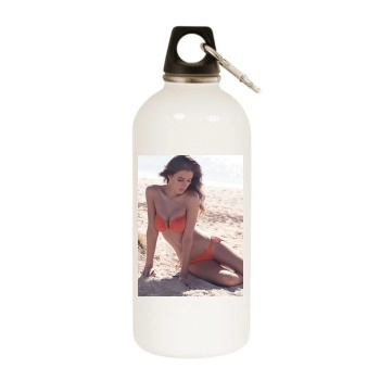 Alejandra Guilmant White Water Bottle With Carabiner