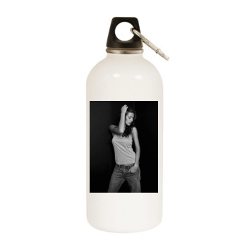 Alejandra Guilmant White Water Bottle With Carabiner