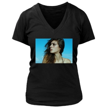 Alejandra Guilmant Women's Deep V-Neck TShirt