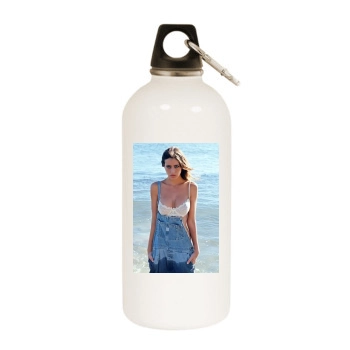 Alejandra Guilmant White Water Bottle With Carabiner