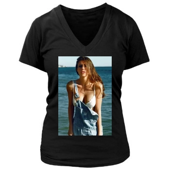 Alejandra Guilmant Women's Deep V-Neck TShirt