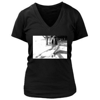 Alejandra Guilmant Women's Deep V-Neck TShirt