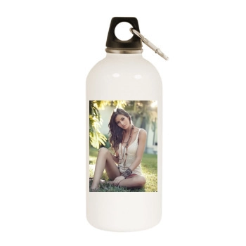 Alejandra Guilmant White Water Bottle With Carabiner