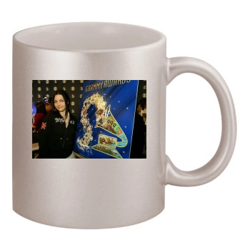 Amy Lee 11oz Metallic Silver Mug