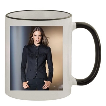 Alessandra Ambrosio 11oz Colored Rim & Handle Mug