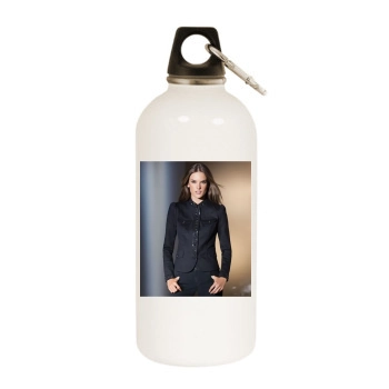 Alessandra Ambrosio White Water Bottle With Carabiner