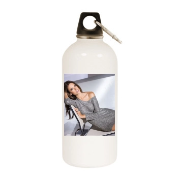 Alessandra Ambrosio White Water Bottle With Carabiner