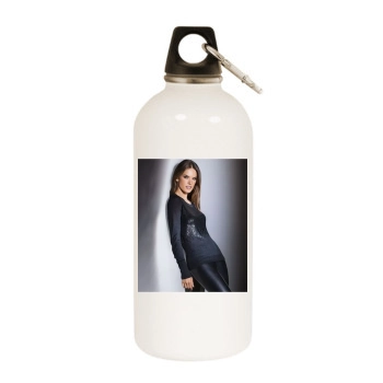 Alessandra Ambrosio White Water Bottle With Carabiner