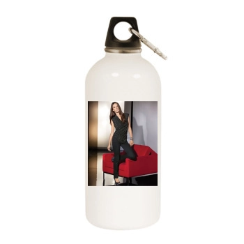 Alessandra Ambrosio White Water Bottle With Carabiner