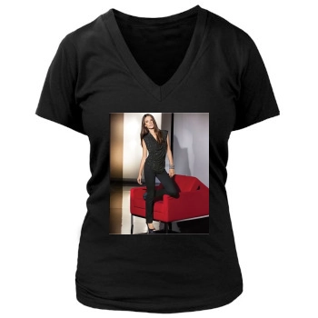 Alessandra Ambrosio Women's Deep V-Neck TShirt