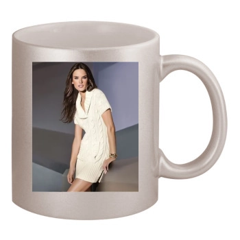 Alessandra Ambrosio 11oz Metallic Silver Mug