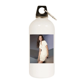 Alessandra Ambrosio White Water Bottle With Carabiner