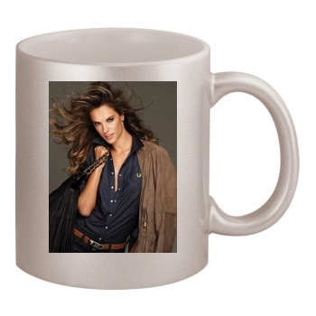 Alessandra Ambrosio 11oz Metallic Silver Mug