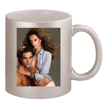 Alessandra Ambrosio 11oz Metallic Silver Mug