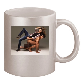 Alessandra Ambrosio 11oz Metallic Silver Mug