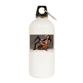 Alessandra Ambrosio White Water Bottle With Carabiner