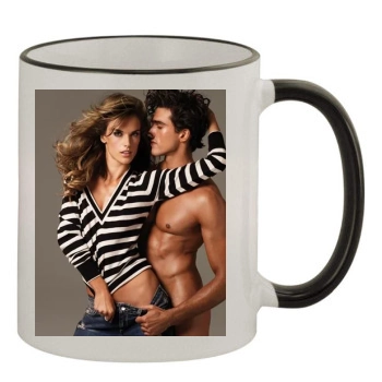 Alessandra Ambrosio 11oz Colored Rim & Handle Mug