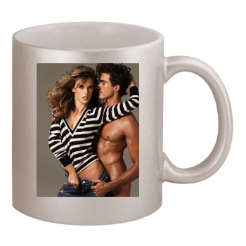 Alessandra Ambrosio 11oz Metallic Silver Mug