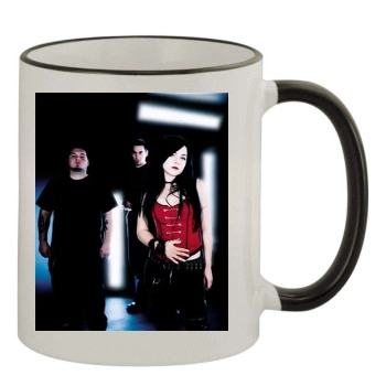 Amy Lee 11oz Colored Rim & Handle Mug