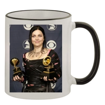 Amy Lee 11oz Colored Rim & Handle Mug