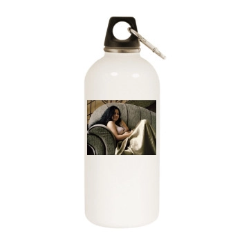 Amy Lee White Water Bottle With Carabiner