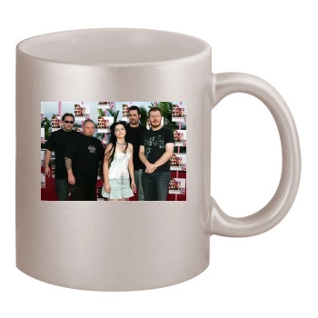 Amy Lee 11oz Metallic Silver Mug