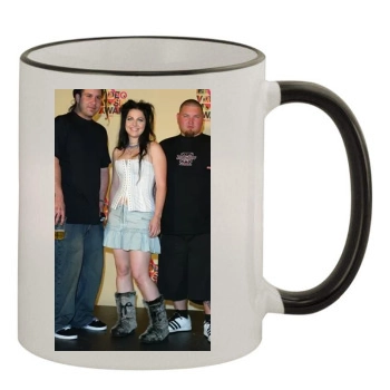 Amy Lee 11oz Colored Rim & Handle Mug