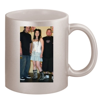 Amy Lee 11oz Metallic Silver Mug