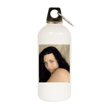 Amy Lee White Water Bottle With Carabiner