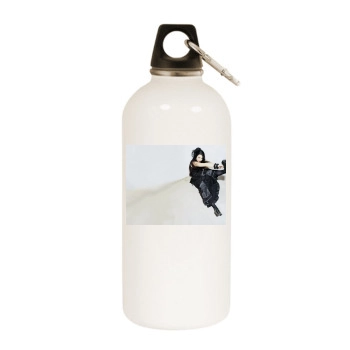 Amy Lee White Water Bottle With Carabiner