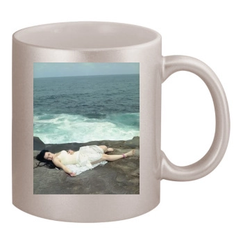 Amy Lee 11oz Metallic Silver Mug