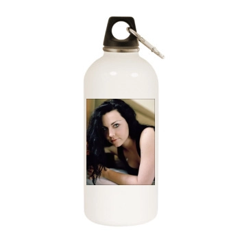 Amy Lee White Water Bottle With Carabiner