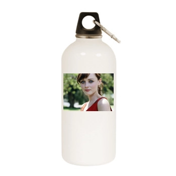 Alexis Bledel White Water Bottle With Carabiner