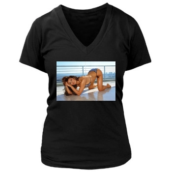 Ali Landry Women's Deep V-Neck TShirt