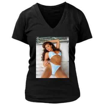 Ali Landry Women's Deep V-Neck TShirt