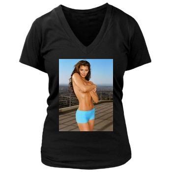 Ali Landry Women's Deep V-Neck TShirt